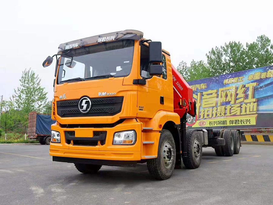 陜汽德龍新M3000 三一SPS32080折臂隨車吊
